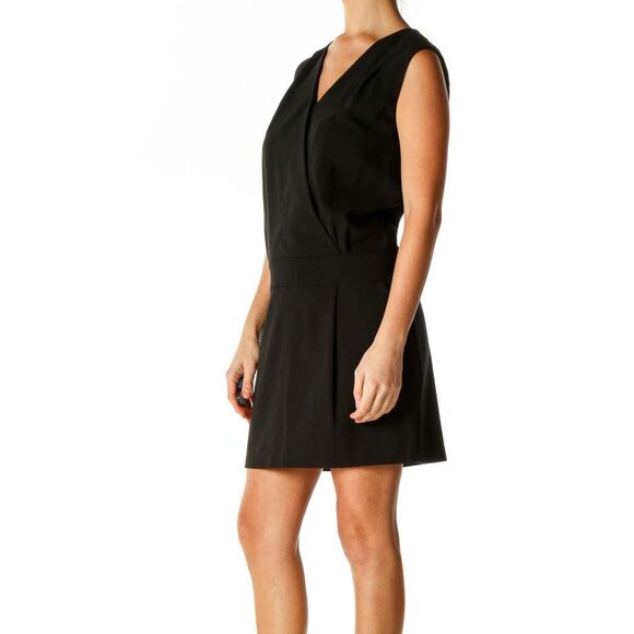 Gap Black Solid Classic Shift Dress - Picture 2 of 3